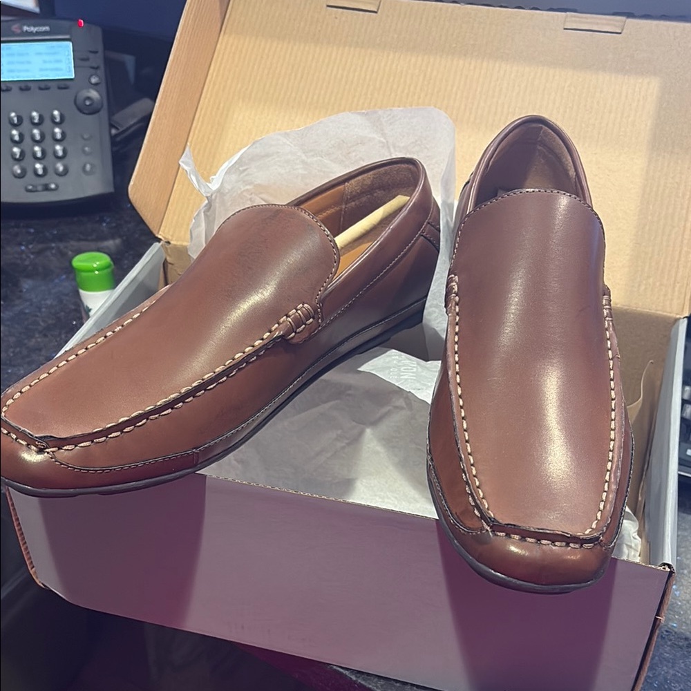 Brown Leather Loafers